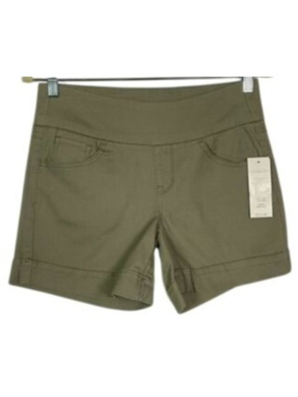 Hannah Shorts Mosstone Rinse Small NWT Cotton Stretch Pockets Casual